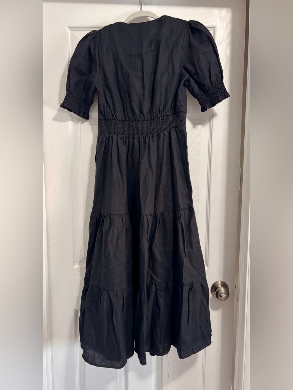 Boden Anna Linen Tiered Midi Dress- NWT Sz 6P - Picture 3 of 5